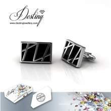 Destiny jewellery Crystal From Swarovski Mr Oil Paint 3 Cufflinks